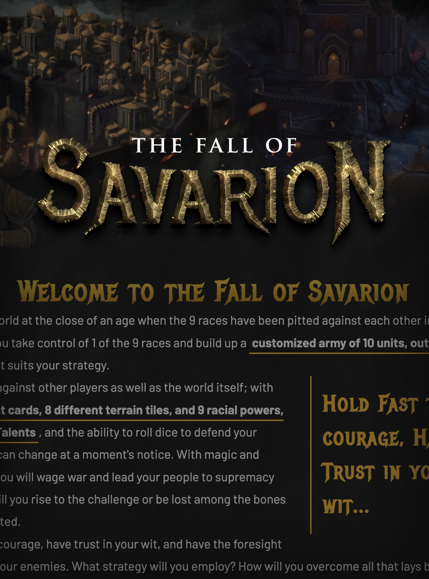 Savarion website screenshot